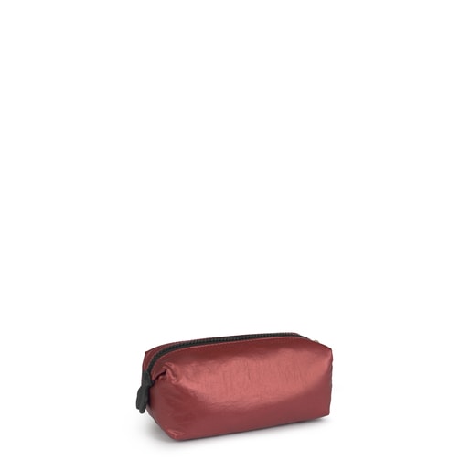 حقيبة أدوات التجميل Pleat Up متوسطة باللون الوردي