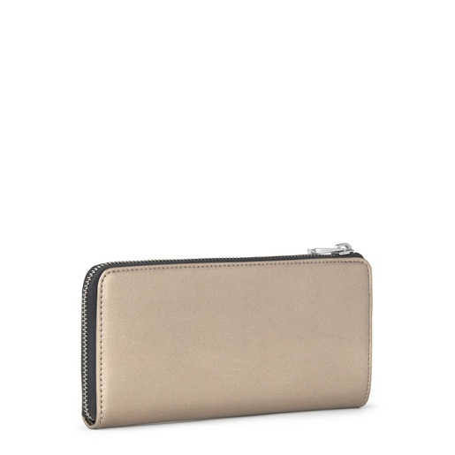 Billetera dorada best sale