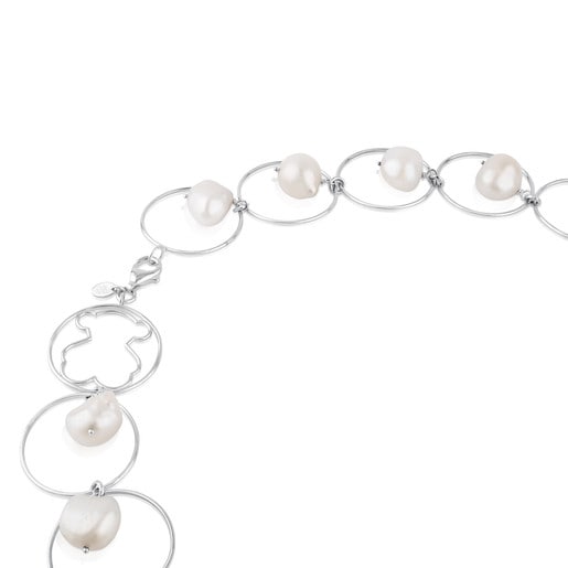 Silver Verona Necklace with Pearl