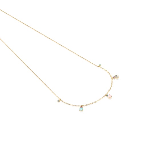 Collar de oro con gemas Mini Ivette