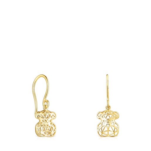 Gold Sketx Line Earrings