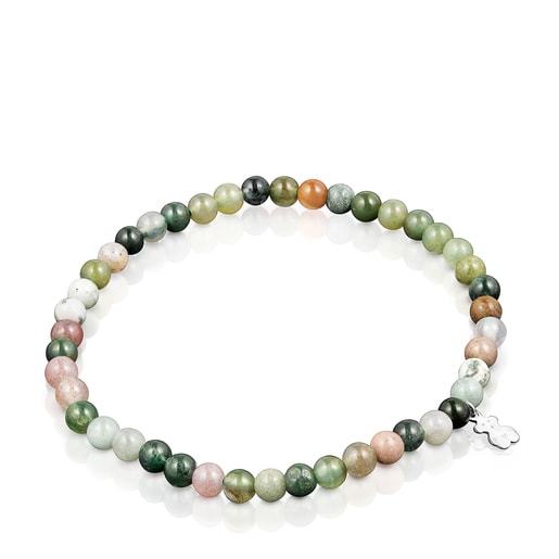 Bracelet Color en Agate et Argent