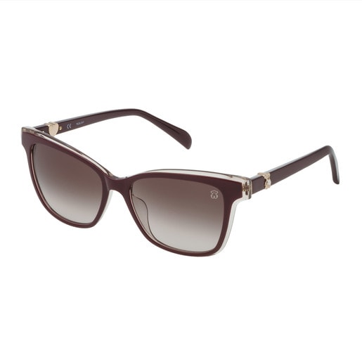 Lilac Acetate Squared Pearl Sunglasses