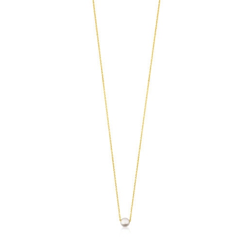 Gold with Pearl Eklat Necklace 