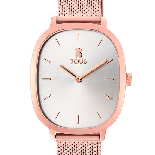 Tous Heritage - Zegarek ze stali szlachetnej w kolorze różowego złota