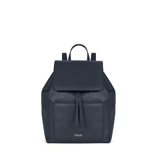 Navy colored Leather Mossaic - | TOUS