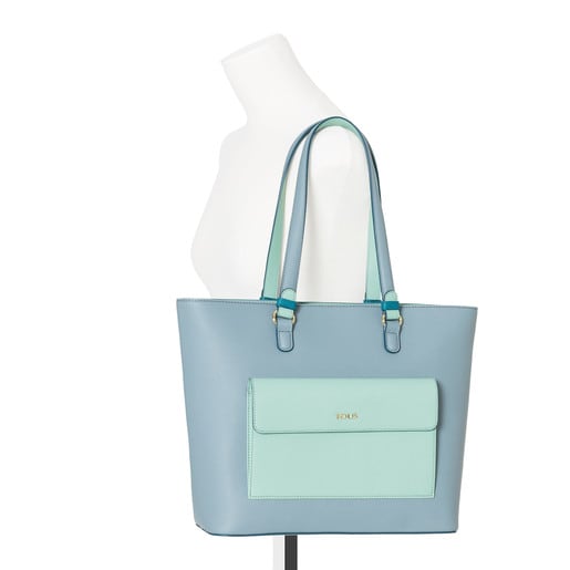 Blue-turquoise Essence Tote bag