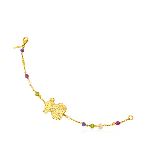 Pulsera Sugar con baño de oro 18 kt sobre plata