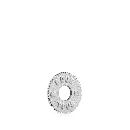 Colgante Respect & Smile disco de plata Medallions