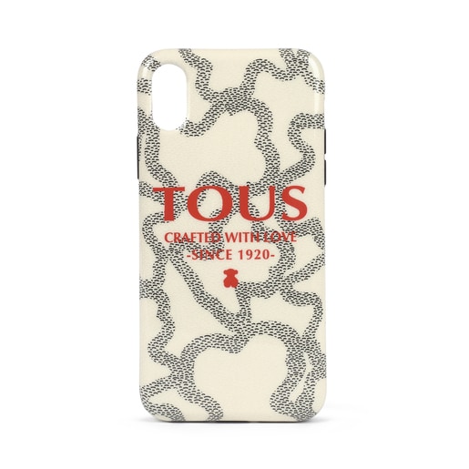 X/XS beige Delray Kaos Icon Logo Cellphone cover