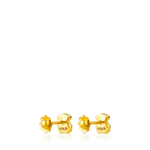 Gold Dolce Earrings with Enamel