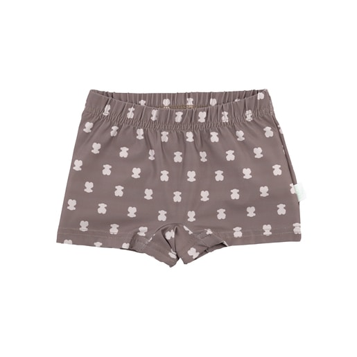 Bañador bóxer Pin-up Marrón