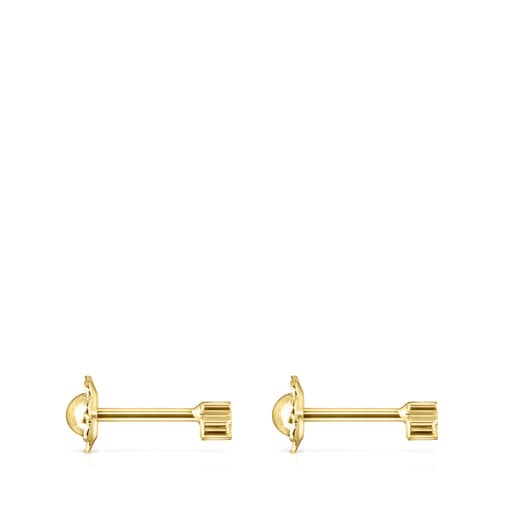 Straight Earrings in Gold