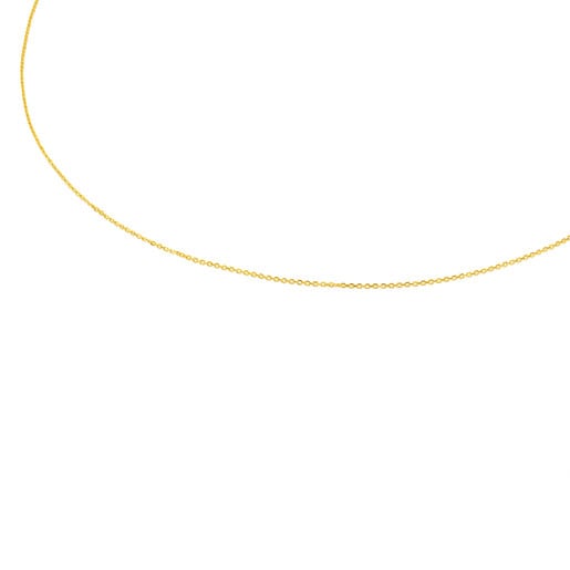 Collier ras du cou TOUS Chain en Or avec petits anneaux, 45 cm.