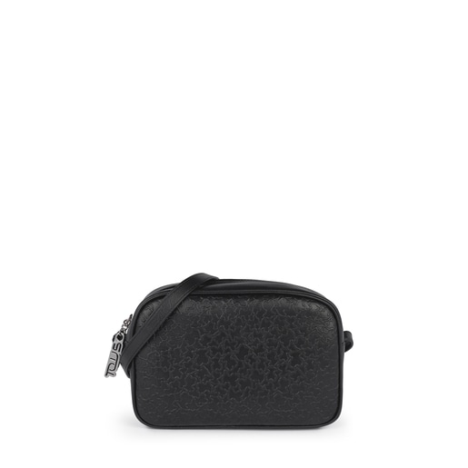 Small black leather Sira crossbody bag