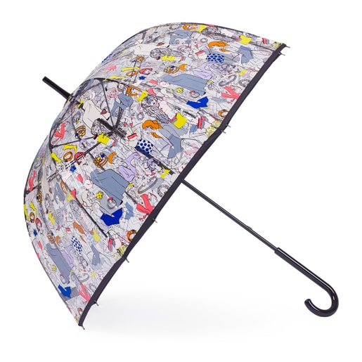 Large multi-colored TOUS Tribe Umbrella