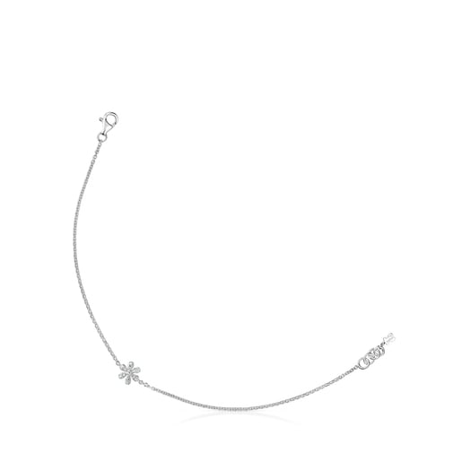 Браслет Blume из белого золота с бриллиантами