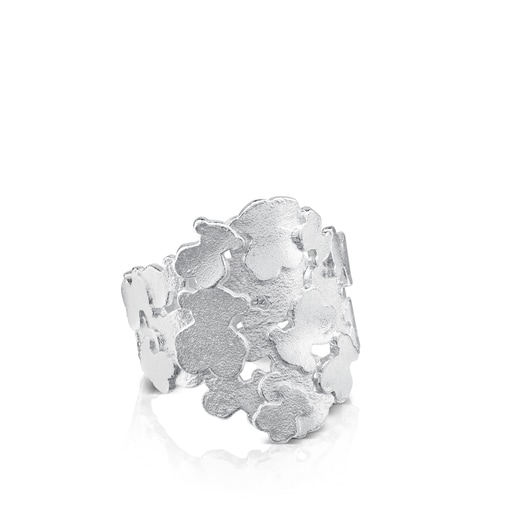 Silver TOUS Hill Ring Bear motif 1,7cm.
