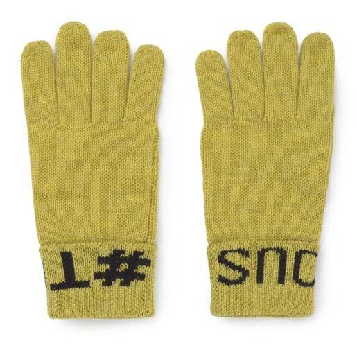 Guantes Tous Lovers pistacho