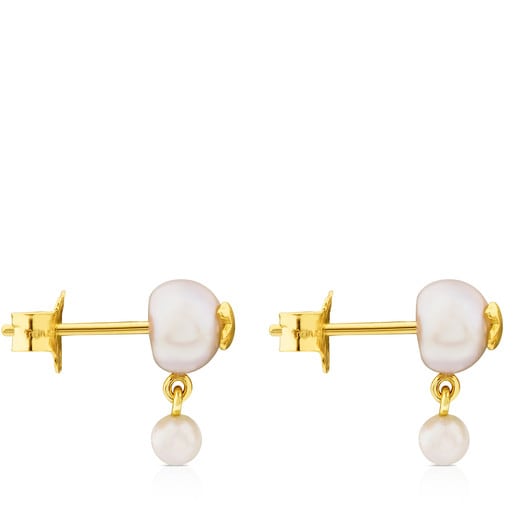 Pendientes de oro con perla Icon Pearl
