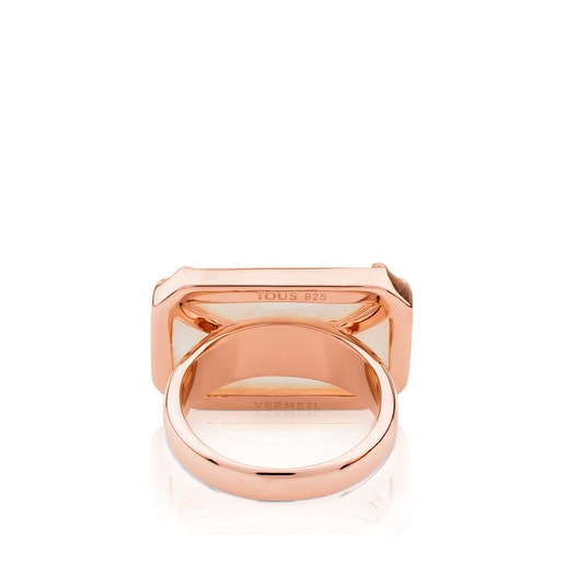 Anillo Join con baño de oro rosa de 18 kt sobre plata