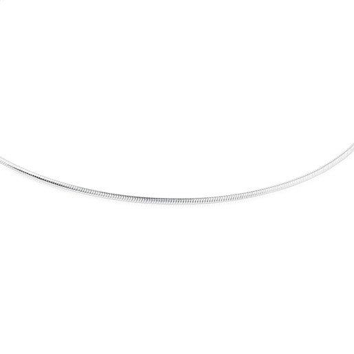 Enge Halskette TOUS Topo aus Silber, 40 cm lang.