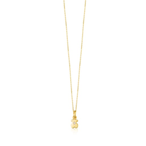 Gold Somni Necklace with Diamond