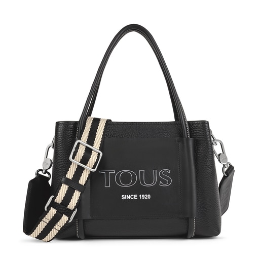 Sac city TOUS Empire moyen en Cuir noir