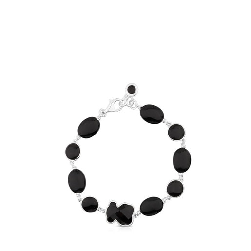 Silver New Color Bracelet with Onyx