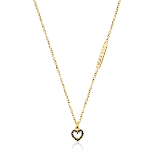 Collar con Dije coraz n con ba o de oro 18 kt sobre plata