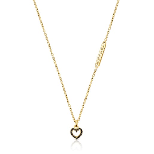 Collier avec pendentif cœur San Valentín en Argent Vermeil