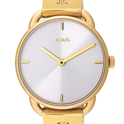 Часы Let Mesh из стали c золотистым ионным напылением