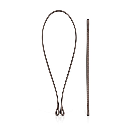 Set: браслет и чокер Hold из коричневой кожи