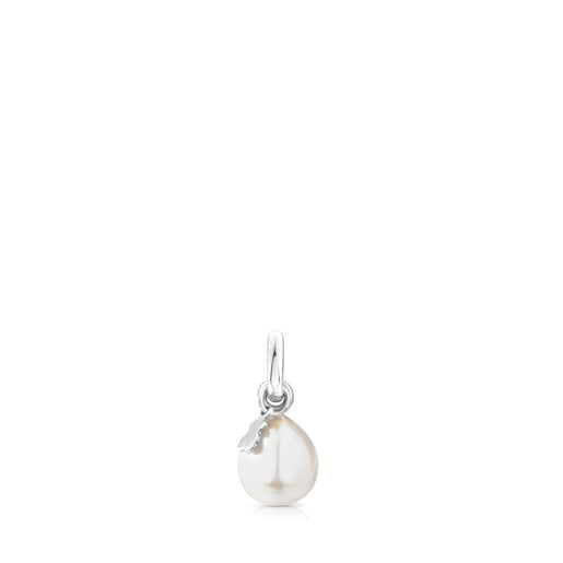 Silver Tiny Pendant with Pearl