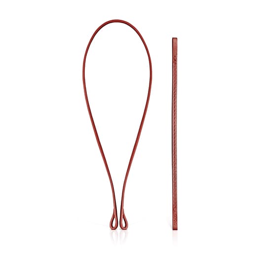 Set: браслет и чокер Hold из красной кожи