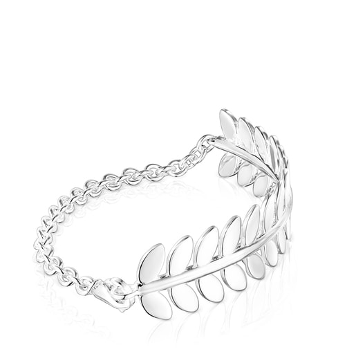 Armband Fragile Nature aus Silber in Lorbeerblatt-Kranzform