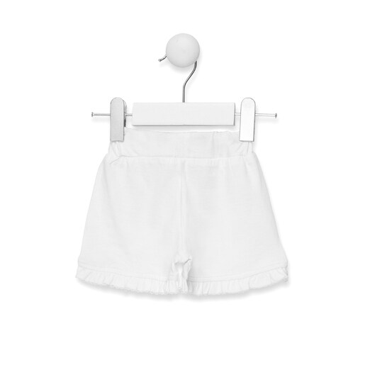 Short de niña Casual rayado Blanco