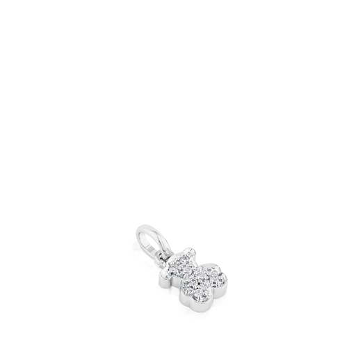 White Gold TOUS Bear Pendant