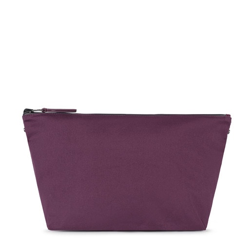 Medium burgundy-gray Kaos Shock Reversible Handbag
