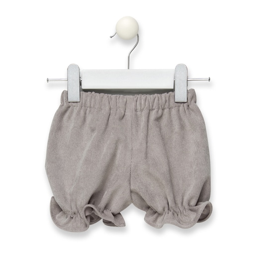 Orbed blouse and nappy cover briefs set in Grey