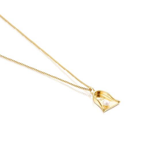 Колье Job из вермеля и жемчуга