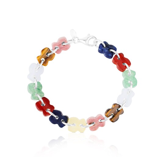 Silver Cruise Bracelet with Gemstones