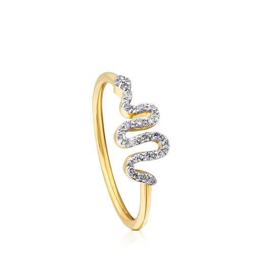 Anillos serpiente oro sale
