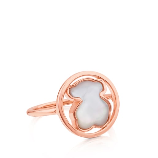 Rose Vermeil Silver Camille Ring with Mother-of-Pearl | TOUS