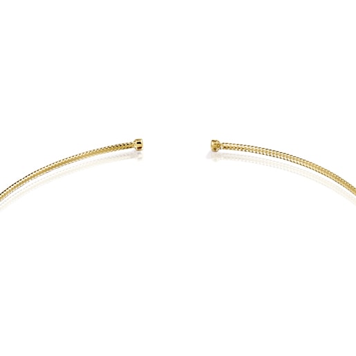 Light Choker in Gold with Diamonds