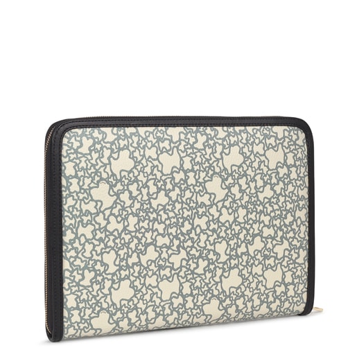 Document holder Kaos Mini beige y negro | TOUS