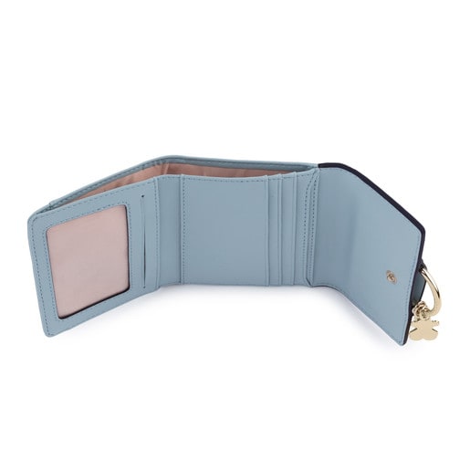 Small blue Hold Wallet