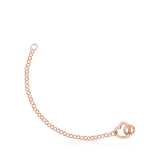 Set Hold Pulseras con ba o de oro rosa 18 kt sobre plata gemas y