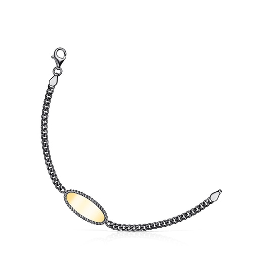 TOUS Dark Silver and Silver Vermeil Minne Bracelet | Westland Mall