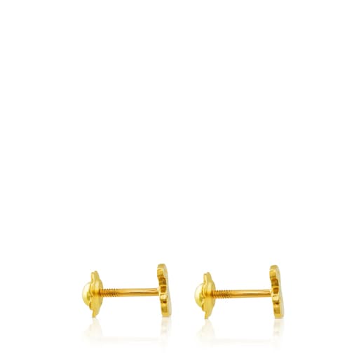 Pendientes de oro motivo oso 0 4cm. Baby TOUS
